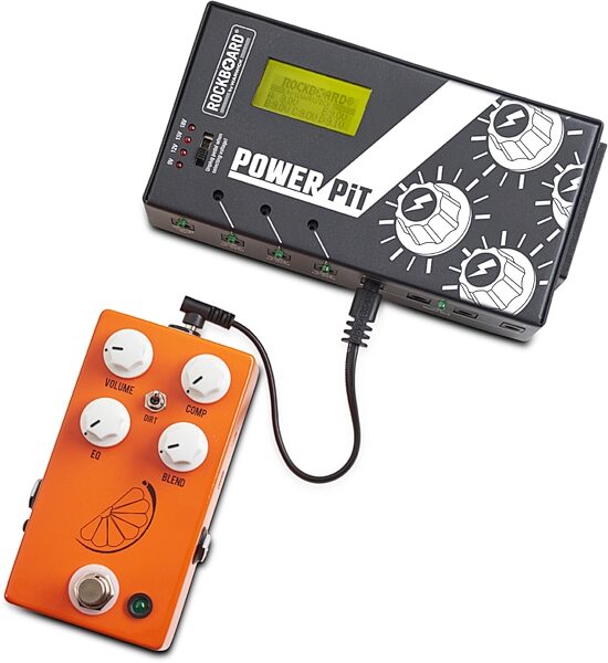 RockBoard Flat Power Angled to Straight Cable, 15 centimeter, Action Position Back