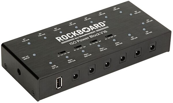 RockBoard ISO Power Block V16 Isolated Multi-Power Supply, New, Action Position Back