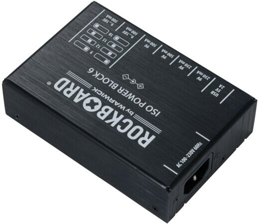 RockBoard ISO Power Block 6 IEC Isolated Multi-Power Supply, New, Action Position Back