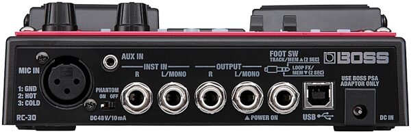 Boss RC-30 Loop Station Twin Pedal, Rear