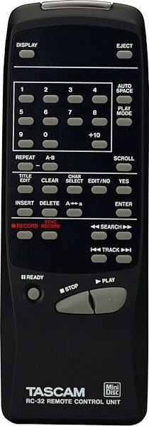 TASCAM MD350 MiniDisc Recorder/Player, Remote