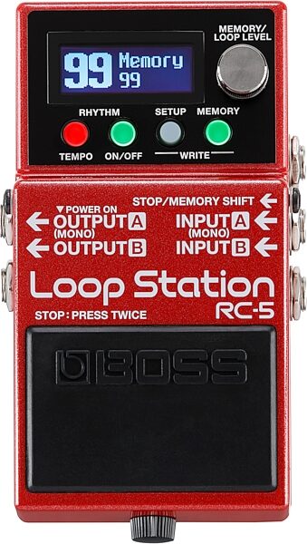 Boss RC-5 Loop Station Pedal, New, Action Position Front