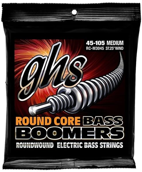 GHS Round Core Electric Bass Boomers Strings, Medium