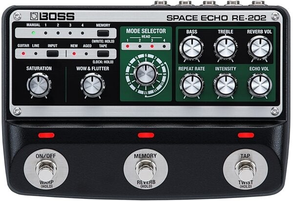 Boss RE-202 Space Echo Delay Pedal, New, main