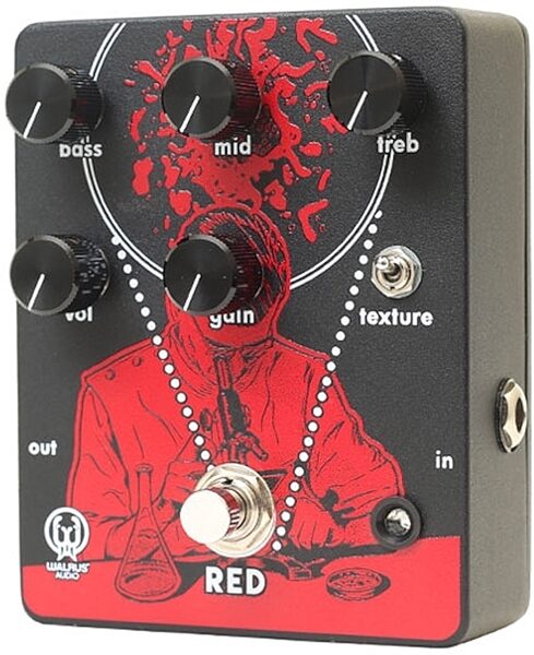 Walrus Audio Red High Gain Distortion Pedal, Left