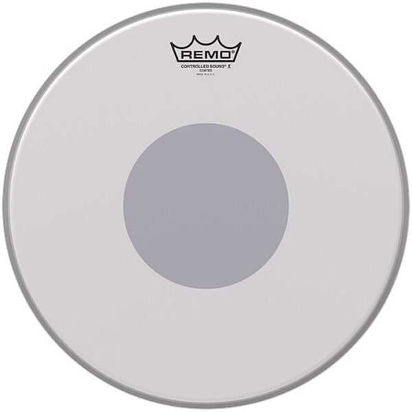 Remo Controlled Sound X Coated Drumhead with Reverse Black Dot, 14 inch, Main