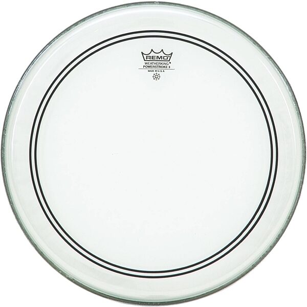 Remo Powerstroke 3 Clear Bass Drumhead, 24 inch, Main