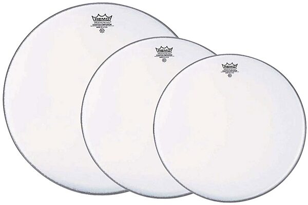 Remo Coated Emperor Tom Drumhead Pack, 10, 12, and 14 inch, Pack 2, Main