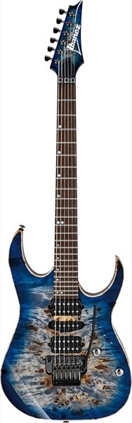 Ibanez RG1070PBZ Premium Electric Guitar (with Gig Bag), Cerulean Blue Burst
