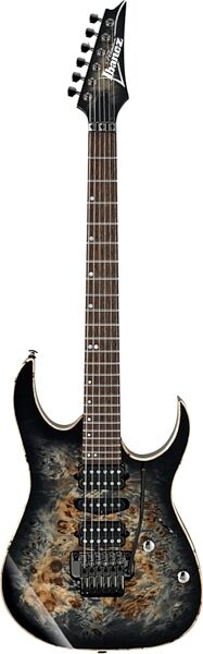 Ibanez RG1070PBZ Premium Electric Guitar (with Gig Bag), Charcoal Black Burst