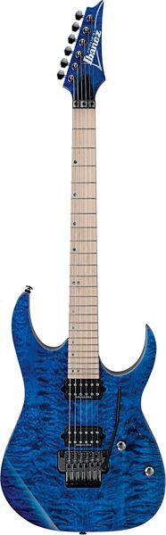 Ibanez RG920MQM Premium Quilt Top Electric Guitar (with Gig Bag), Cobalt Blue Surge