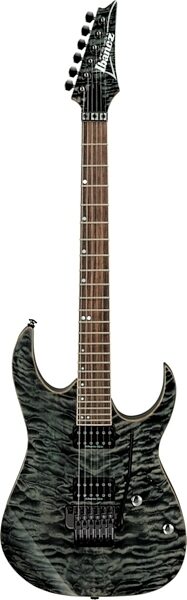 Ibanez RG920QM Premium Series Electric Guitar with Gig Bag, Black Ice