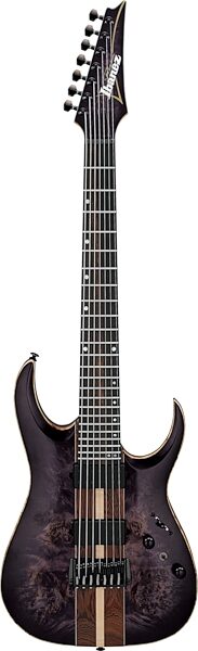 Ibanez RGA217P1PB Premium Electric Guitar, 7-String (with Gig Bag), Deep Twilight Burst, Action Position Back