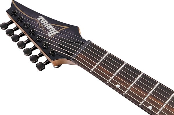 Ibanez RGA217P1PB Premium Electric Guitar, 7-String (with Gig Bag), Deep Twilight Burst, Action Position Back
