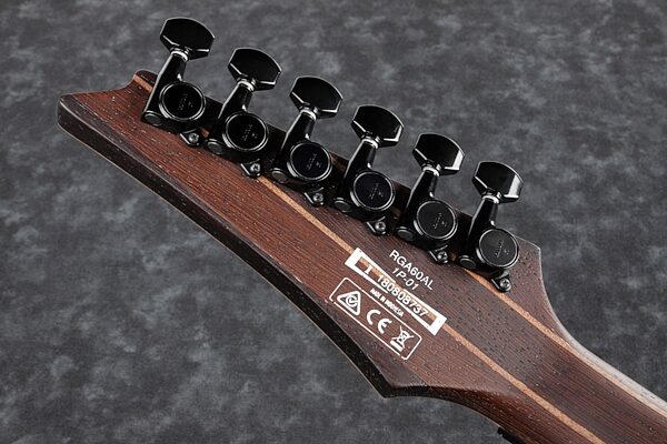 Ibanez RGA60AL Axion Label Electric Guitar, Rear detail Headstock