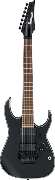 Ibanez RGIR37BE Iron Label Electric Guitar, 7-String, Black Flat