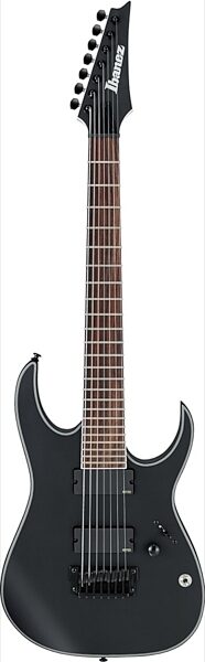 Ibanez RGIR37BFE Iron Label Electric Guitar, 7-String, Black Flat