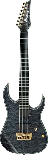 Ibanez RGIX27FEQM Iron Label Electric Guitar, 7-String, Transparent Gray