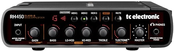 TC Electronic RH450 Bass Amp Head (450 Watts), Main