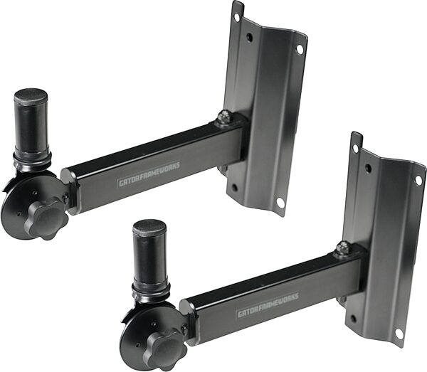 Gator Adjustable Wall-Mount Speaker Brackets, New, Action Position Back