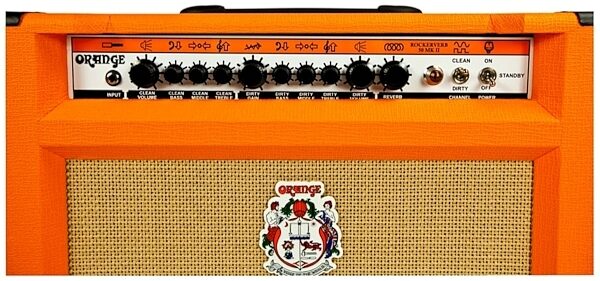 Orange RK50TCMKII112 Rockerverb 50 MKII Guitar Combo Amplifier (50 Watts, 1x12"), Control Panel
