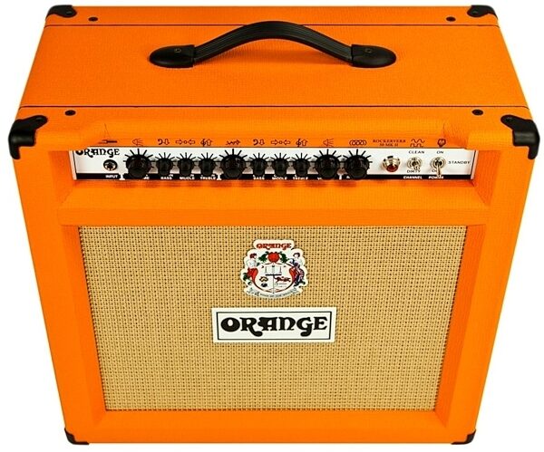 Orange RK50TCMKII112 Rockerverb 50 MKII Guitar Combo Amplifier (50 Watts, 1x12"), Front Center