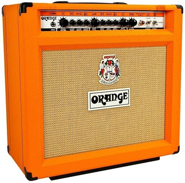Orange RK50TCMKII112 Rockerverb 50 MKII Guitar Combo Amplifier (50 Watts, 1x12"), Left