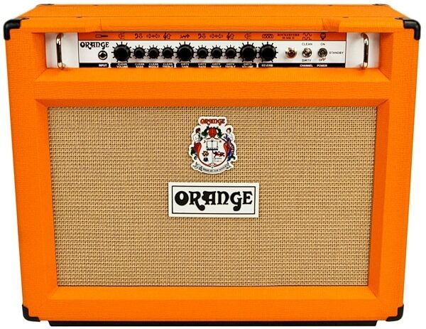 Orange RK50TCMKII212 Rockerverb 50 MKII Guitar Combo Amplifier (50 Watts, 2x12"), Front Center