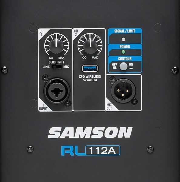 Samson RL112A 2-Way Powered Speaker (1x12", 800 Watts), Action Position Front