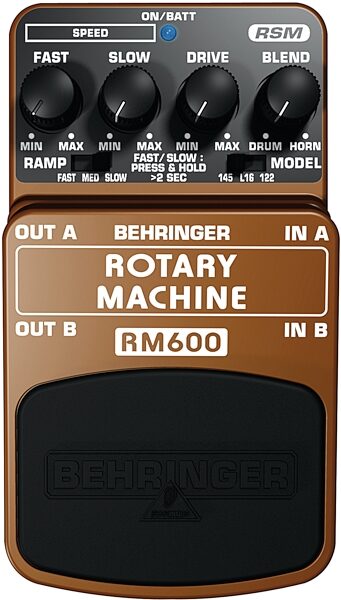 Behringer RM600 Rotary Machine Speaker Modeler Pedal, Main