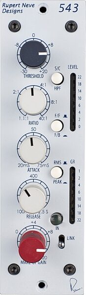 Rupert Neve Designs 543 500 Series Compressor, New, Action Position Front