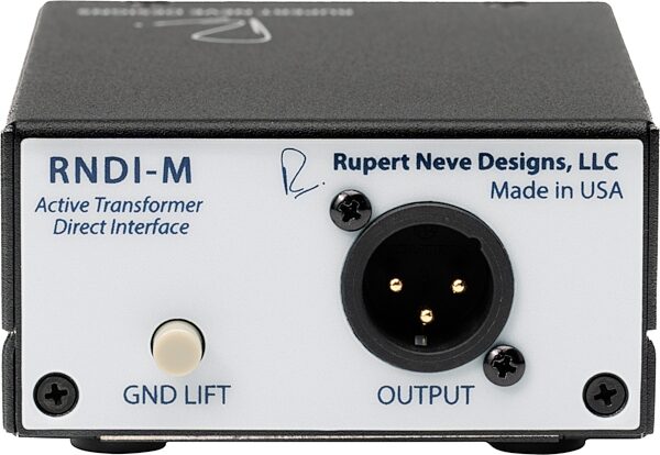 Rupert Neve Designs RNDI-M Active Transformer Direct Box, Open Box (Very Good), Action Position Back