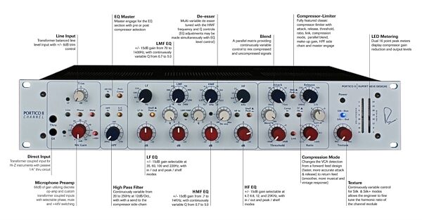 Rupert Neve Designs Portico II Channel Microphone Preamplifier and Equalizer, Connections