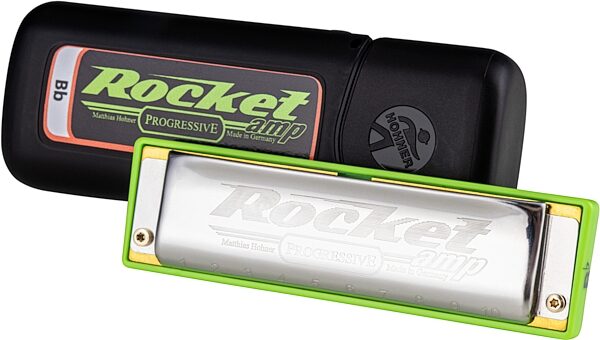 Hohner Rocket Amp Harmonica, Bb-Maj, Action Position Front