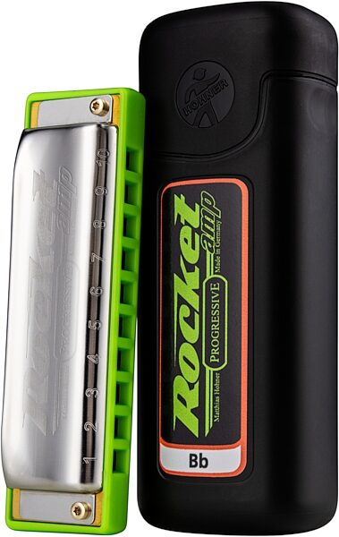 Hohner Rocket Amp Harmonica, Bb-Maj, Action Position Front