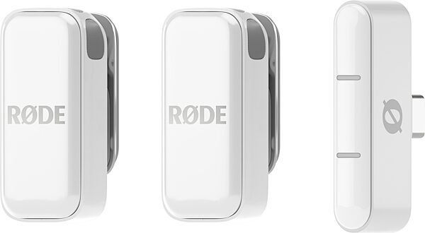 Rode Wireless Micro USB-C Compact Wireless Microphone System, White, Open Box (Like New), Main