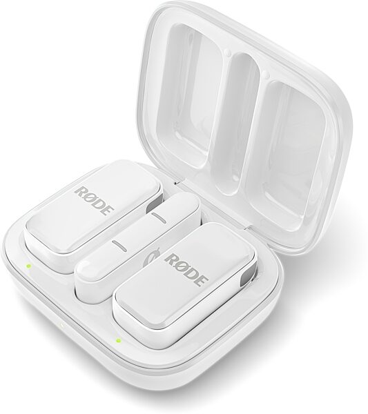 Rode Wireless Micro USB-C Compact Wireless Microphone System, White, Open Box (Like New), Case-Open