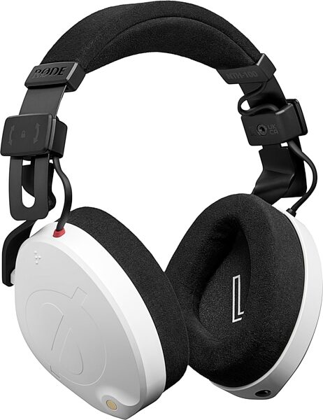 Rode NTH-100 Over-Ear Monitor Headphones, White, Action Position Back