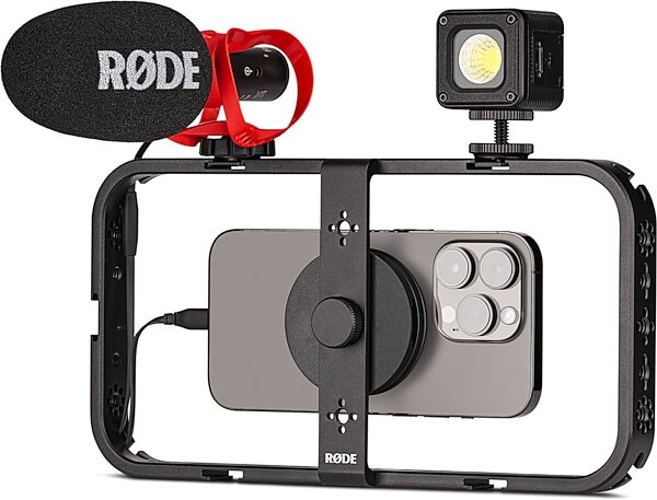 Rode PHONECAGE Magnetic Mobile Filmmaking Cage, New, Action Position Front