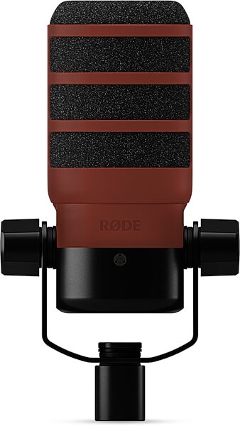 Rode WS14 Pop Filter for PodMic or PodMic USB, Red, Action Position Front