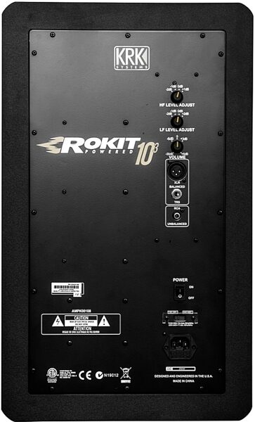KRK Rokit 10-3 G3 Generation 3 Powered Studio Monitor, Back