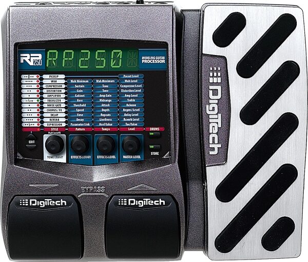 DigiTech RP250 Guitar Multi-Effects Pedal, Top