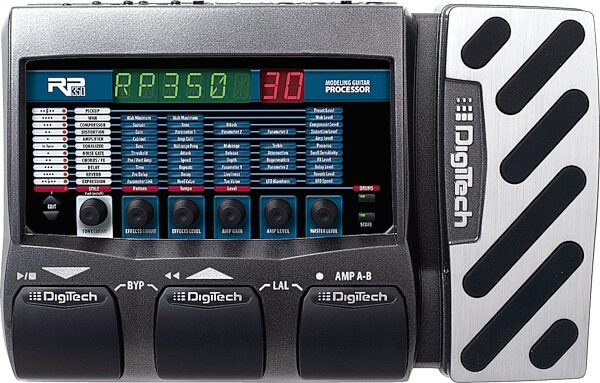 DigiTech RP350 Guitar Multi-Effects Pedal, Top