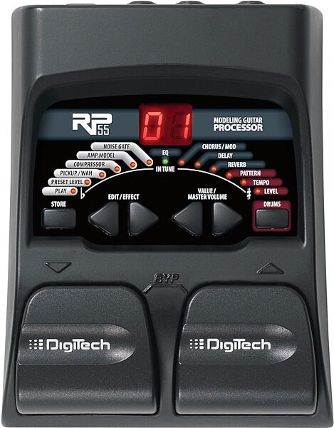 DigiTech RP55 Guitar Multi-Effects Pedal, Top