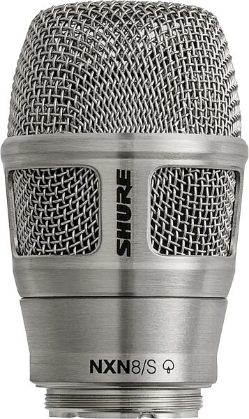 Shure NXN8/S Nexadyne Dynamic Supercardioid Microphone Capsule Head for Shure Wireless Handheld Transmitters, Nickel, RPW206, Action Position Back