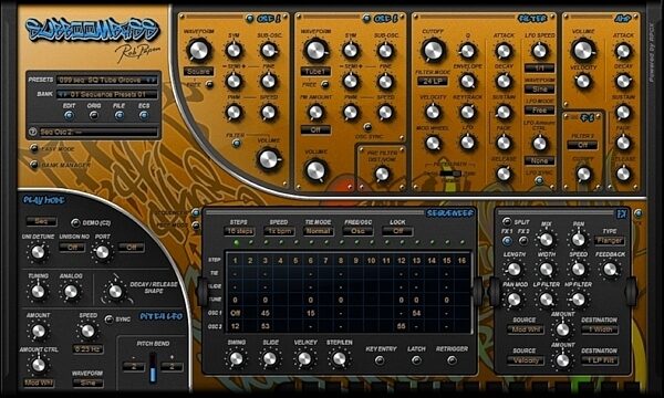 Rob Papen SubBoomBass Software Synthesizer, Main