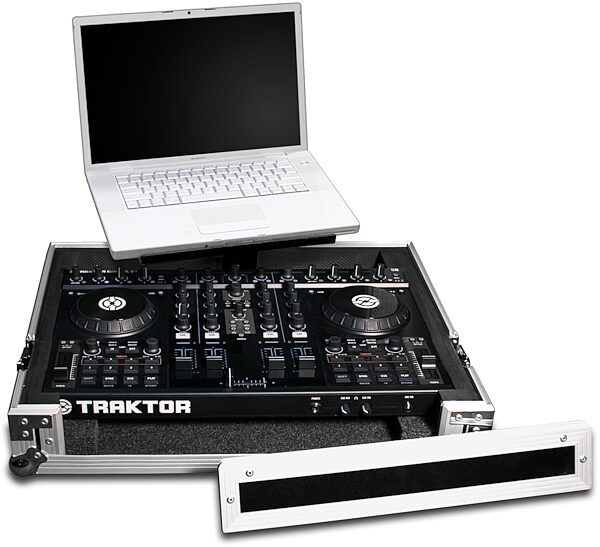 Road Ready RRNIVMS4L DJ Case for Native Instruments S4 with Laptop Stand, Main