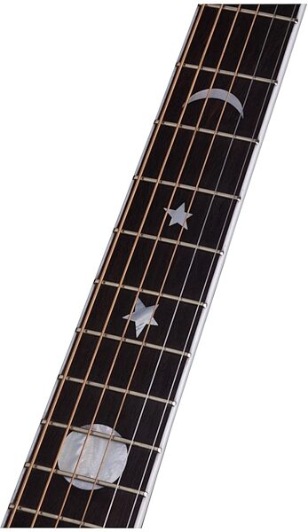 Schecter RS1000 Robert Smith Acoustic Guitar, Black - Neck Inlay