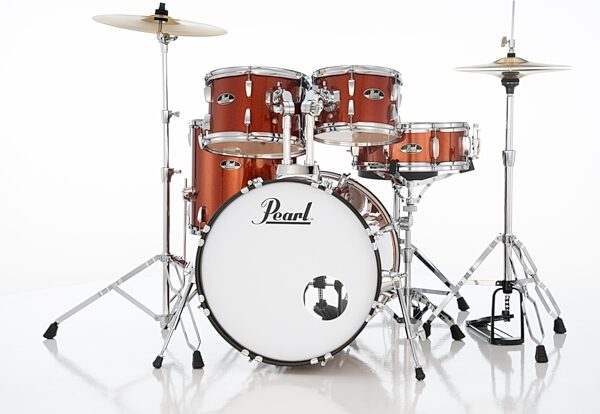 Pearl RS525SC Roadshow Complete Drum Kit, 5-Piece, Burnt Orange, Action Position Back