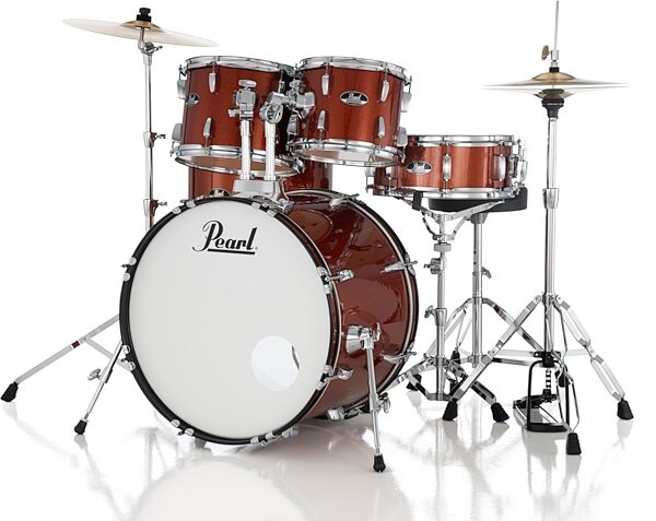 Pearl RS525SC Roadshow Complete Drum Kit, 5-Piece, Burnt Orange, Action Position Back